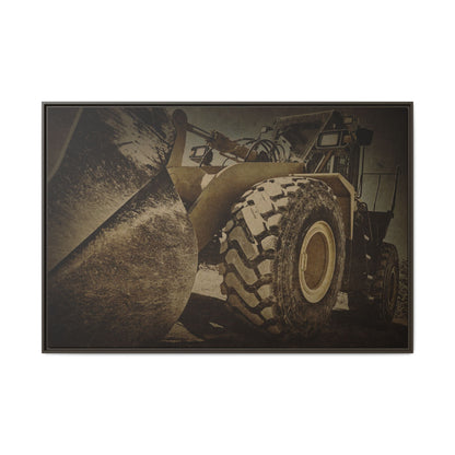 Big Bucket Loader | Framed Wall Art on Stretched Canvas