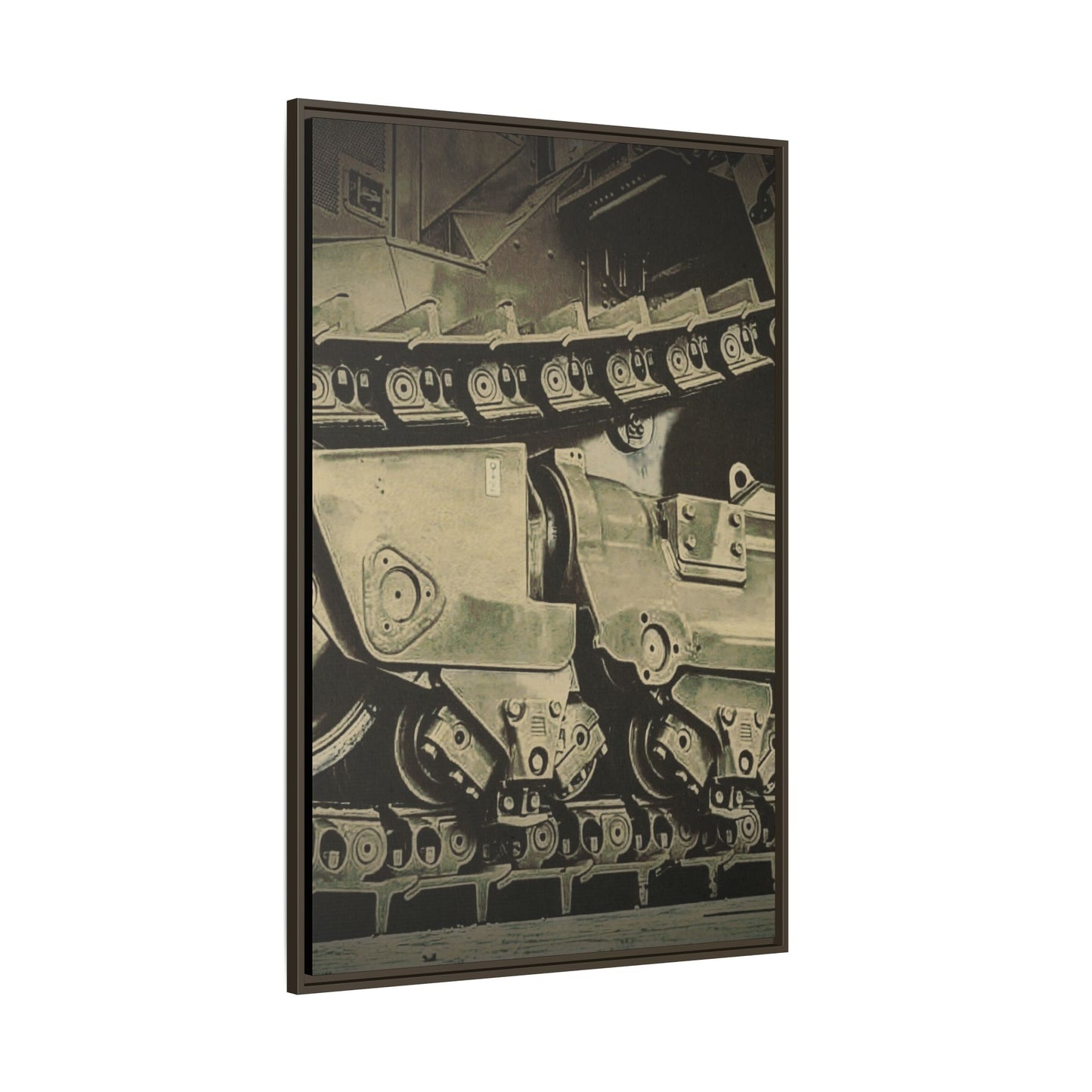 D11 Track Action | Triptych | Center Panel | Framed
