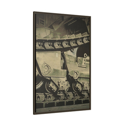 D11 Track Action | Triptych | Center Panel | Framed