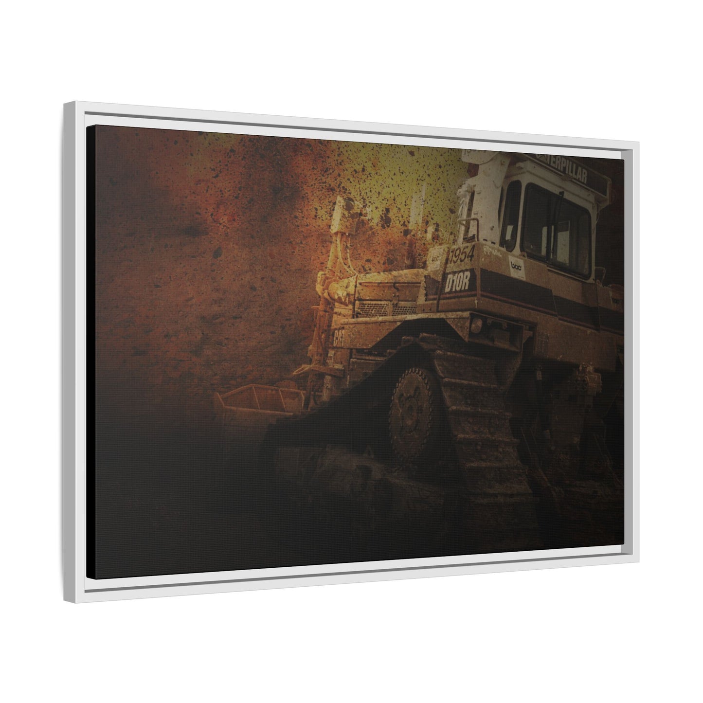 D10 Dramatic Dozer | Framed Wall Art on Stretched Canvas