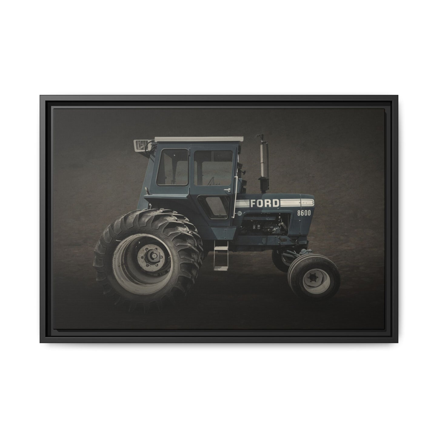 Vintage Ford 8600 Tractor Photo Wall Art on Canvas