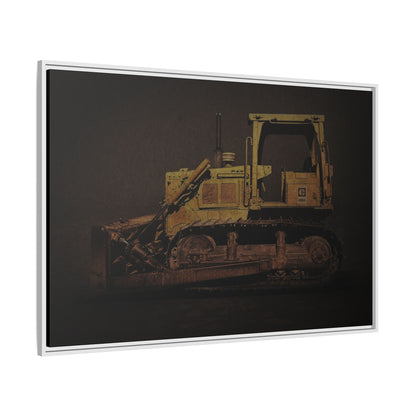 Classic D6D Dozer | Framed Wall Art on Stretched Canvas