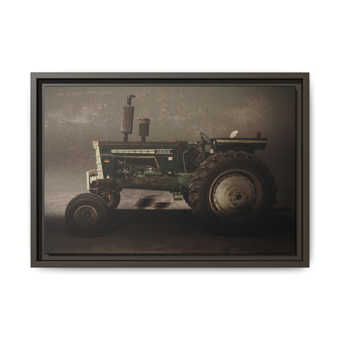 Classic Oliver 1855 Tractor | Framed Wall Art on Stretched Canvas