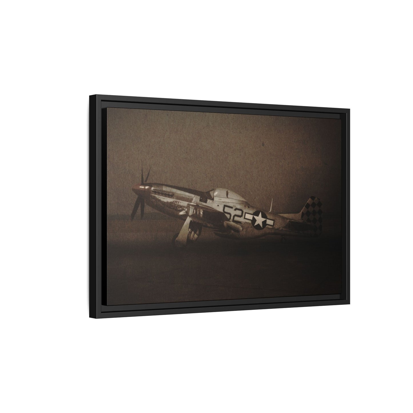 P-51 MUSTANG | Framed Wall Art on Stretched Canvas