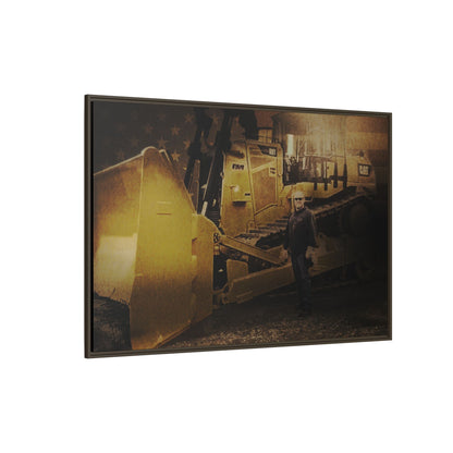 Personalized - Shane Todd - D9T Dozer | Photo Wall Art on Framed Canvas