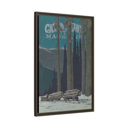 Big Yellow Magazine Issue 2 - Vintage Wall Art on Framed Canvas