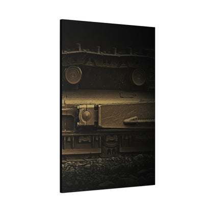 Dramatic Undercarriage Track Right | Stretched Canvas Wall Art | Unframed