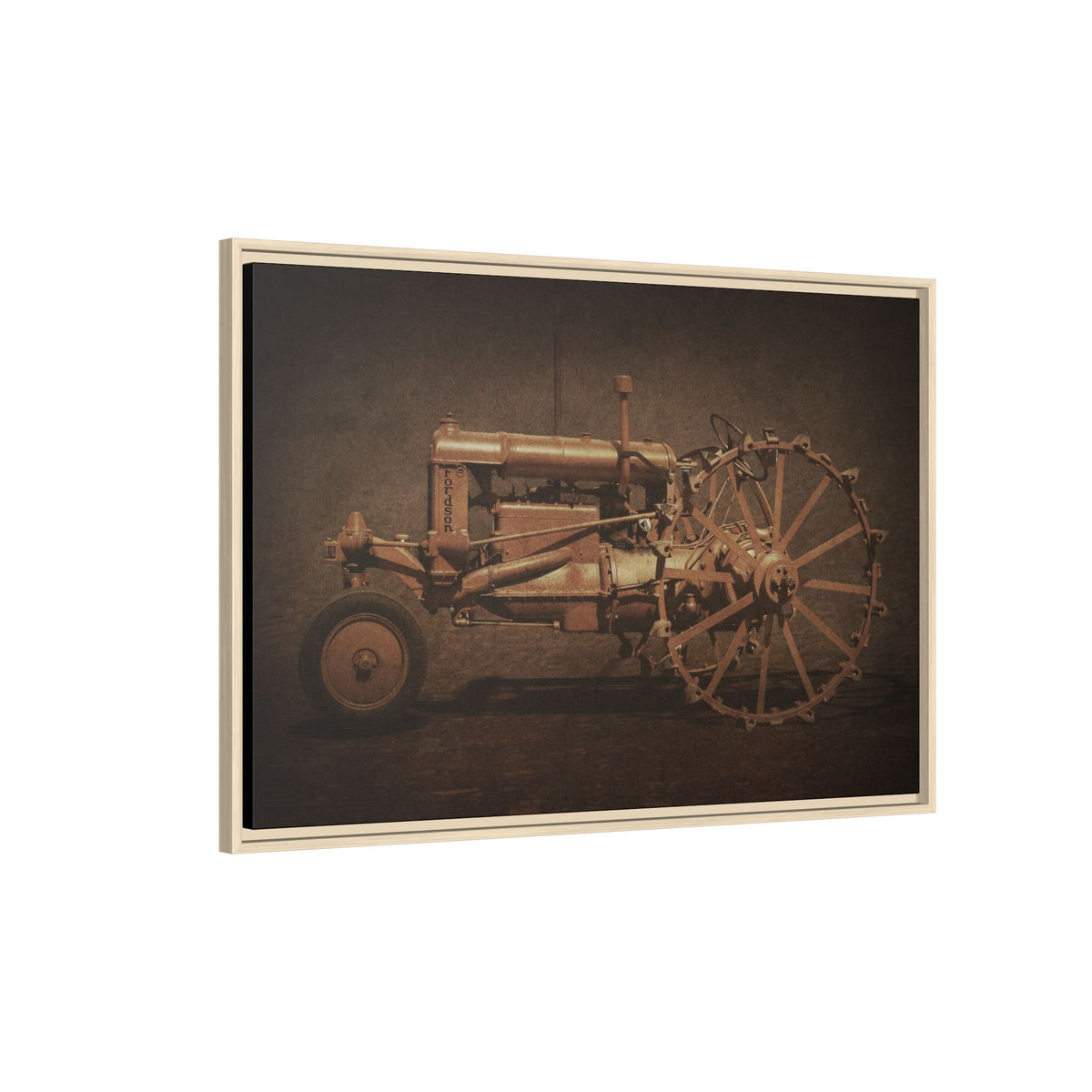 Vintage Ford Fordson Steel Wheel | Wall Art on Framed Canvas