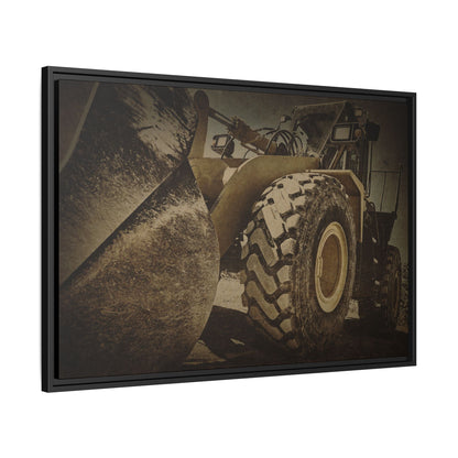 Big Bucket Loader | Framed Wall Art on Stretched Canvas