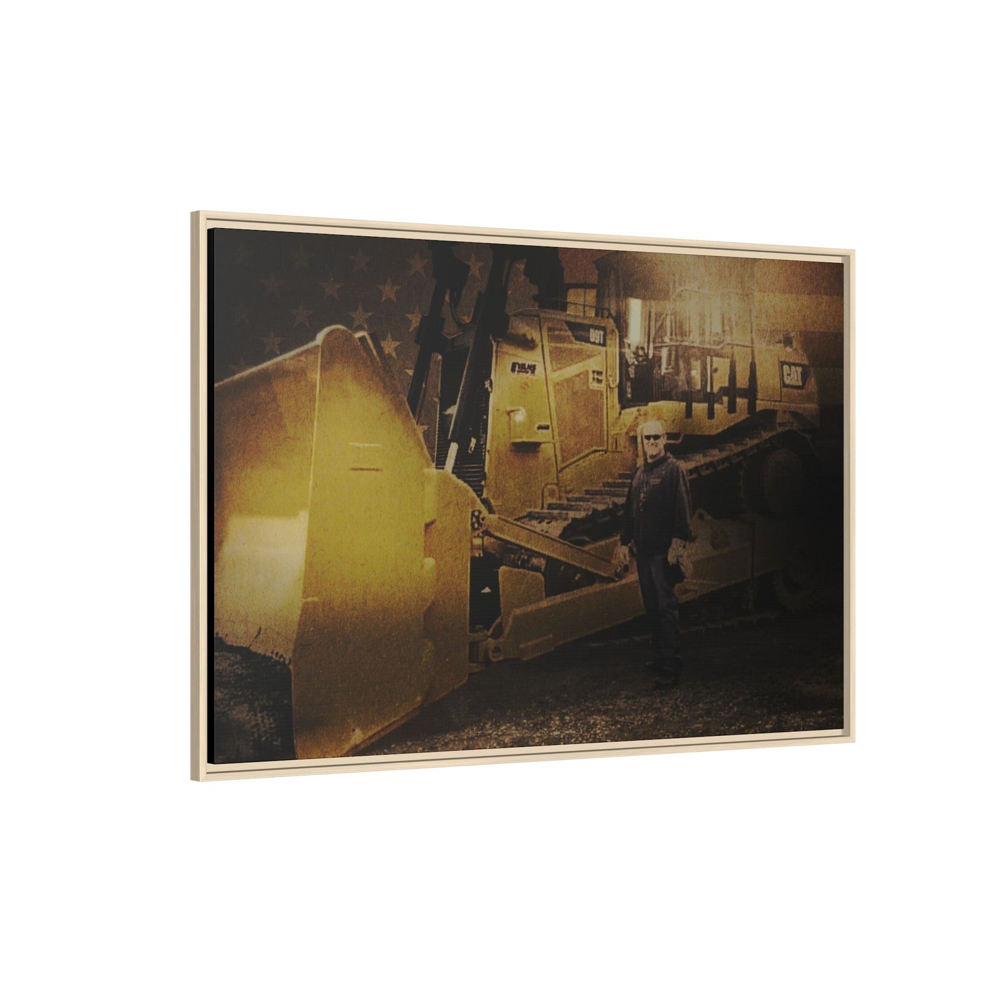 Personalized - Shane Todd - D9T Dozer | Photo Wall Art on Framed Canvas