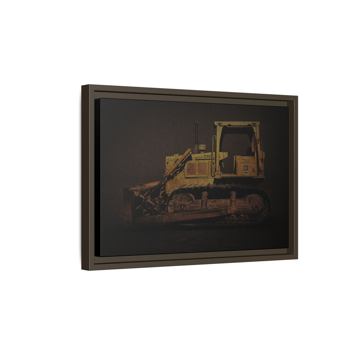 Classic D6D Dozer | Framed Wall Art on Stretched Canvas