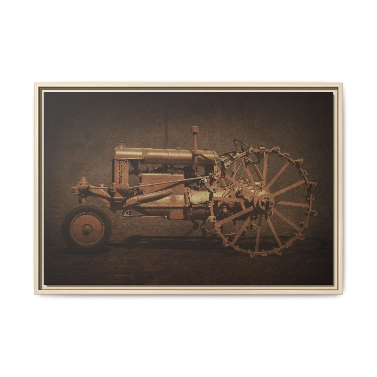 Vintage Ford Fordson Steel Wheel | Wall Art on Framed Canvas