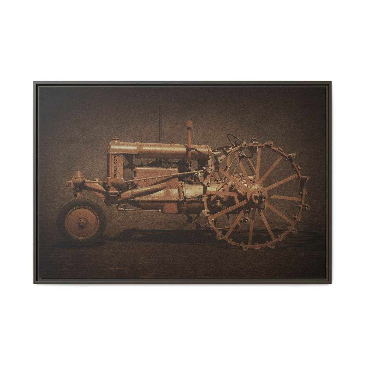 Vintage Ford Fordson Steel Wheel | Wall Art on Framed Canvas