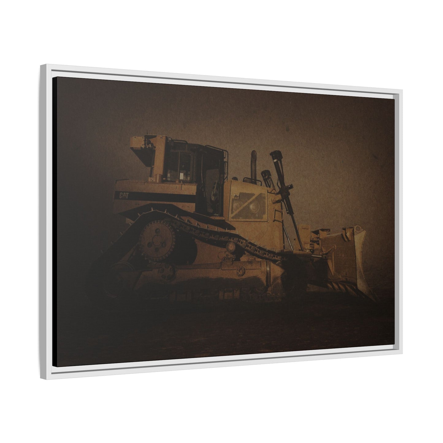 D8 Classic 90's Dozer | Framed Wall Art on Stretched Canvas