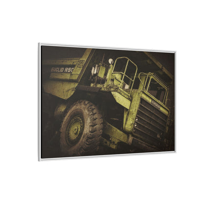 Classic Euclid Hauler Action | Framed Wall Art on Stretched Canvas