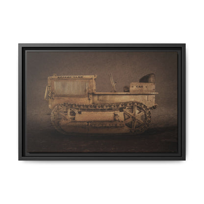 Vintage CAT 10 'TEN' Crawler | Framed Wall Art on Stretched Canvas