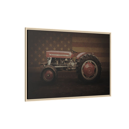 Patriotic Massey 135 | Framed Wall Art on Stretched Canvas