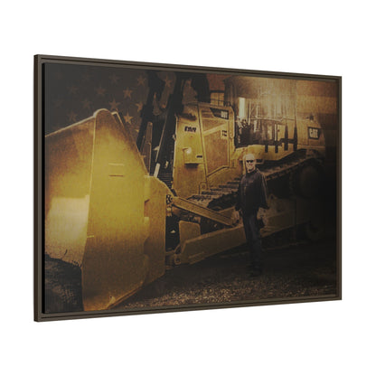 Personalized - Shane Todd - D9T Dozer | Photo Wall Art on Framed Canvas