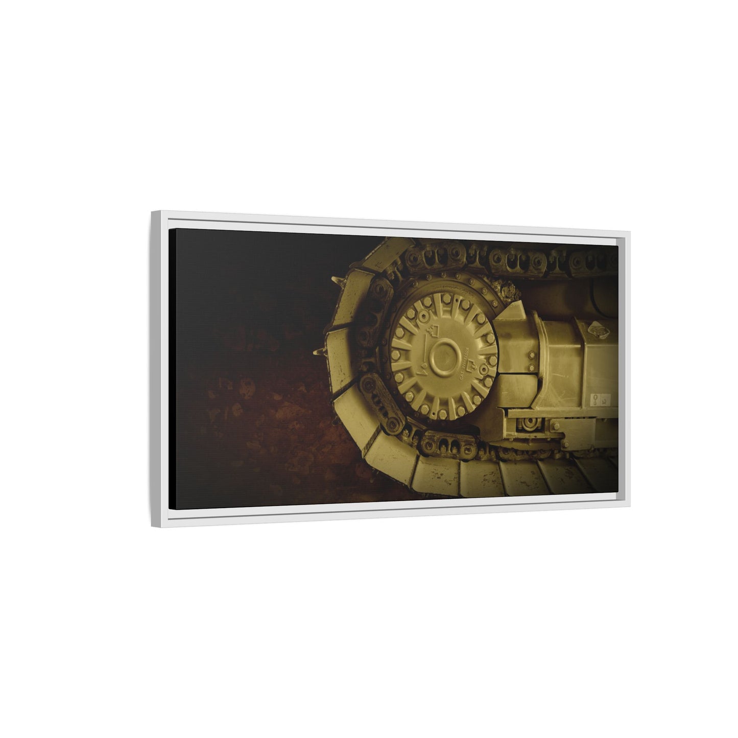 Dramatic Dozer Tracks | Photo Wall Art on Canvas
