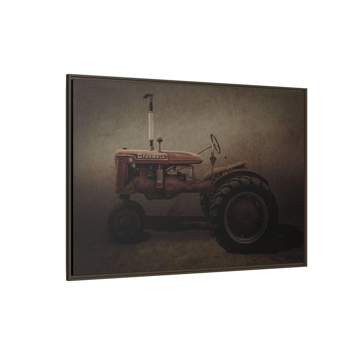 Vintage Farmall Model B Tractor | Framed Wall Art on Stretched Canvas