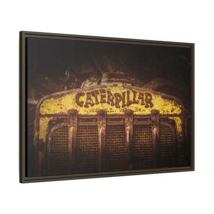 Weathered & Worn Vintage Crawler Grill | Framed Wall Art on Stretched Canvas