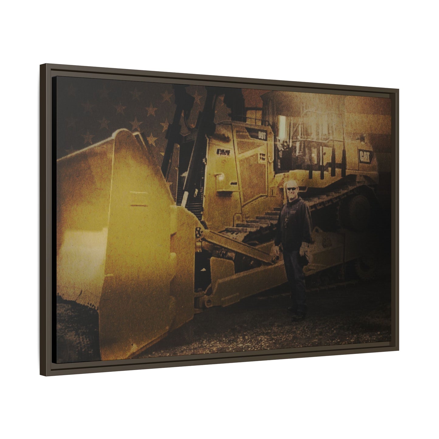 Personalized - Shane Todd - D9T Dozer | Photo Wall Art on Framed Canvas