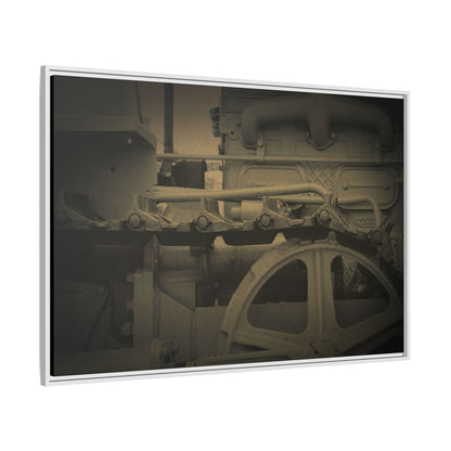 Vintage Track Detail | Framed Wall Art on Stretched Canvas