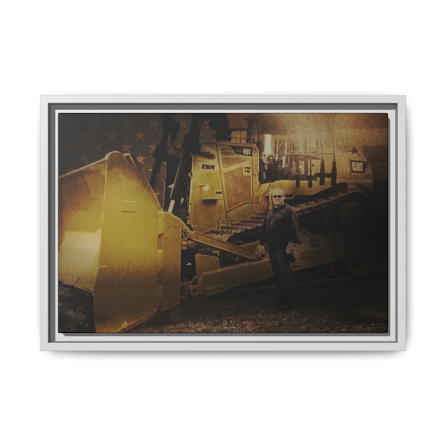 Personalized - Shane Todd - D9T Dozer | Photo Wall Art on Framed Canvas