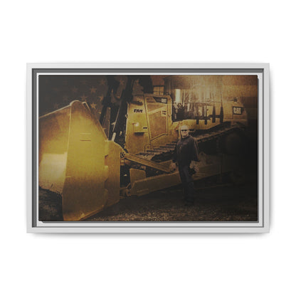 Personalized - Shane Todd - D9T Dozer | Photo Wall Art on Framed Canvas