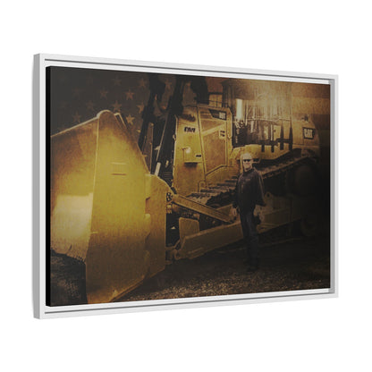 Personalized - Shane Todd - D9T Dozer | Photo Wall Art on Framed Canvas