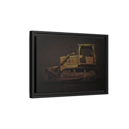 Classic D6D Dozer | Framed Wall Art on Stretched Canvas