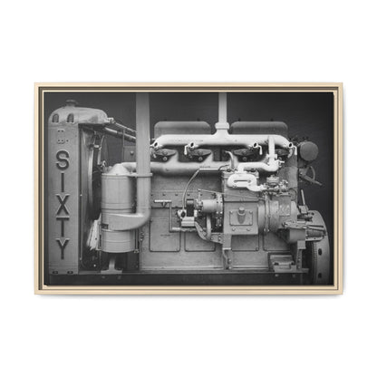 Vintage Caterpillar Power System Sixty Wall Art on Framed Canvas