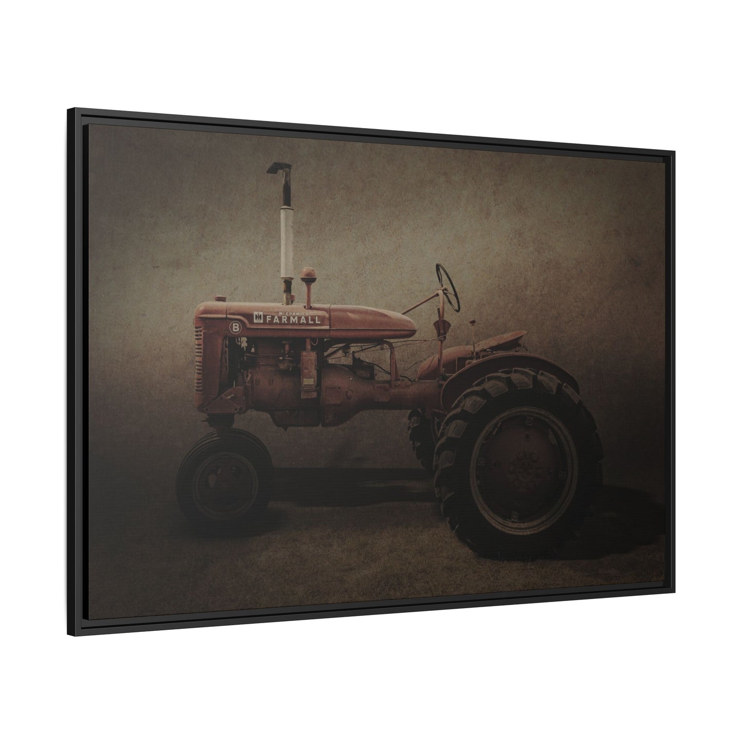 Vintage Farmall Model B Tractor | Framed Wall Art on Stretched Canvas
