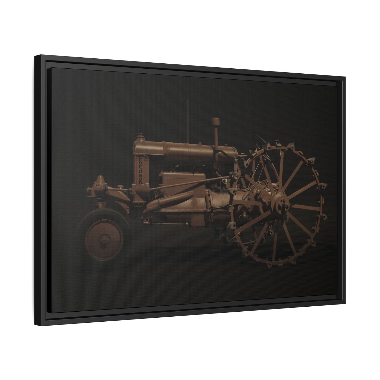 Vintage Ford Fordson Steel Wheel Photo Wall Art on Framed Canvas