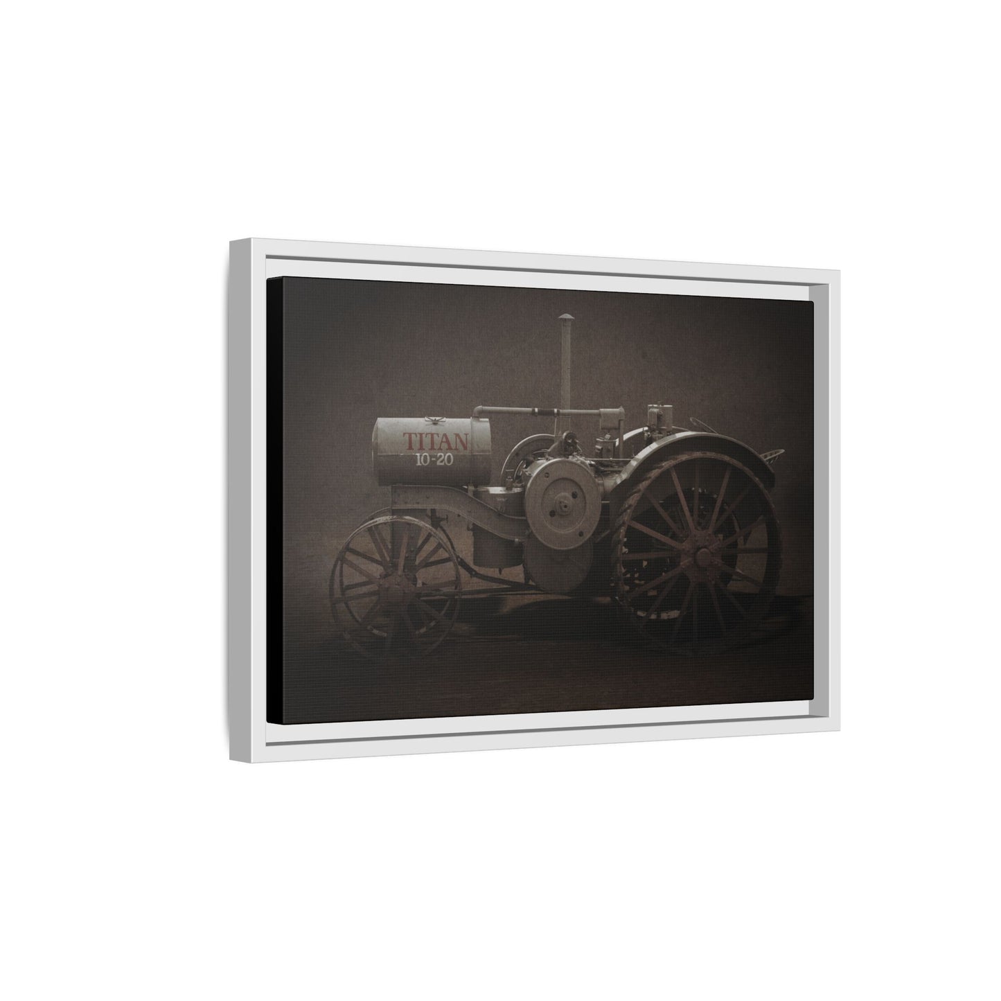 Vintage International Titan 10-20 Tractor | Framed Wall Art on Stretched Canvas