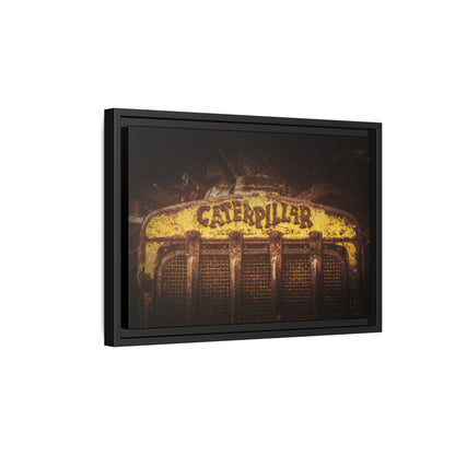 Weathered & Worn Vintage Crawler Grill | Framed Wall Art on Stretched Canvas