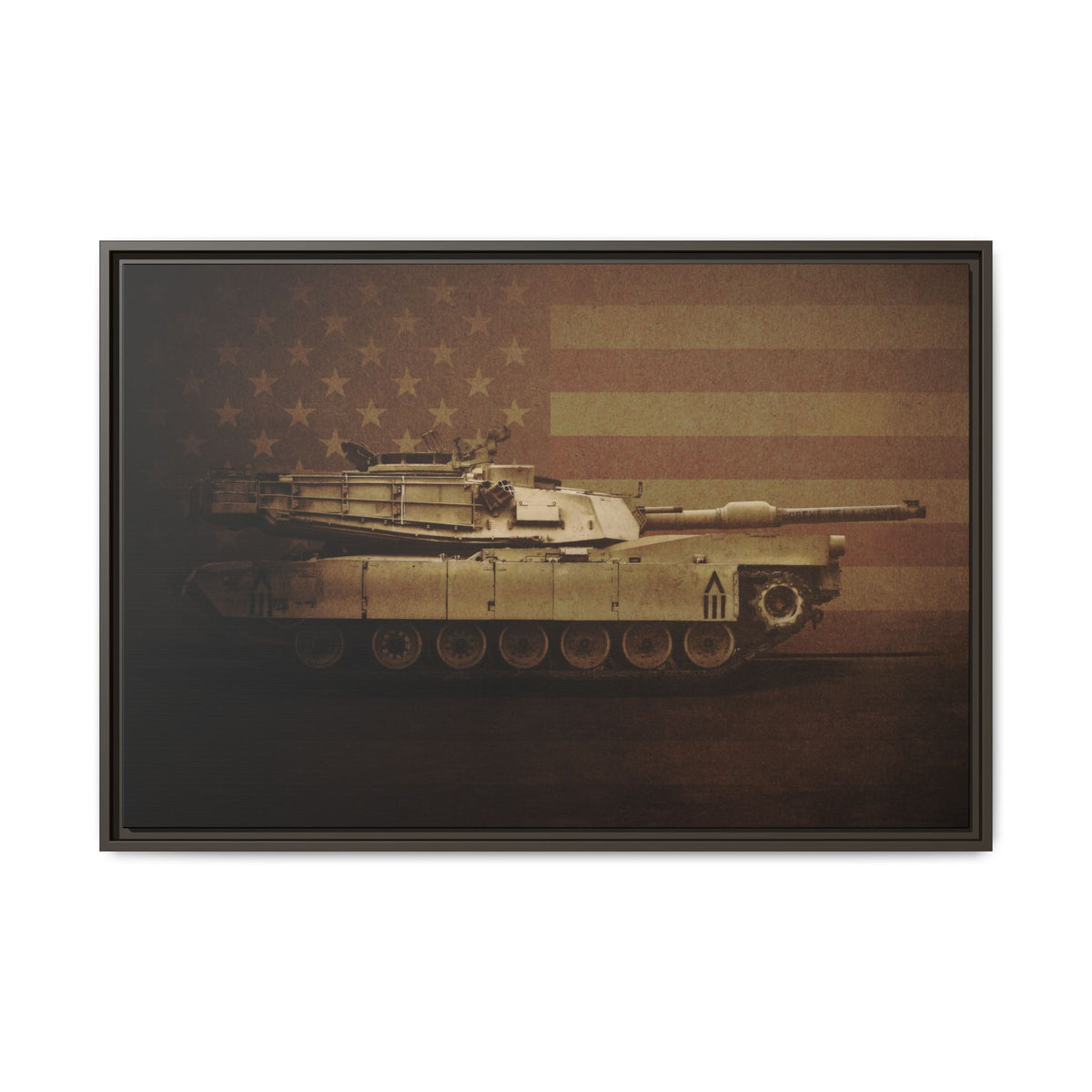 Abrams M1 Tank | Framed Wall Art on Stretched Canvas