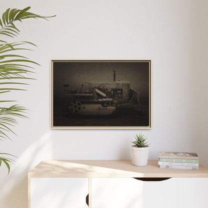 Vintage John Deere MC | Framed Wall Art on Stretched Canvas