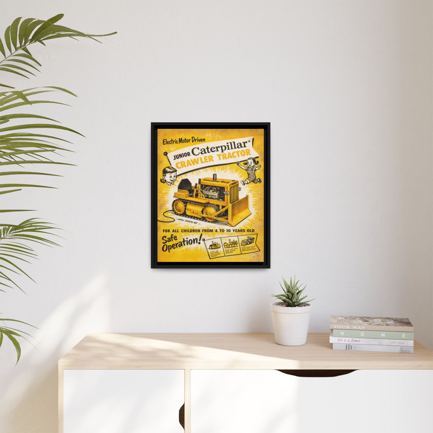 Junior Crawler Vintage Advertisement Art | Framed Wall Art on Canvas