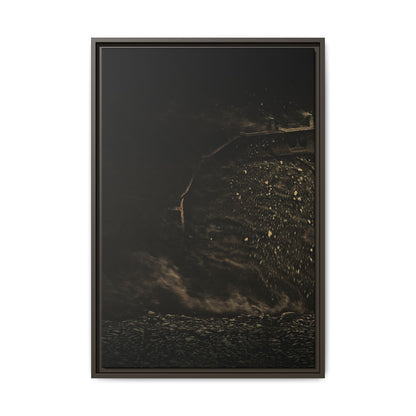 Epic Dozer Track Triptych Left | Matte Canvas Print (Framed)