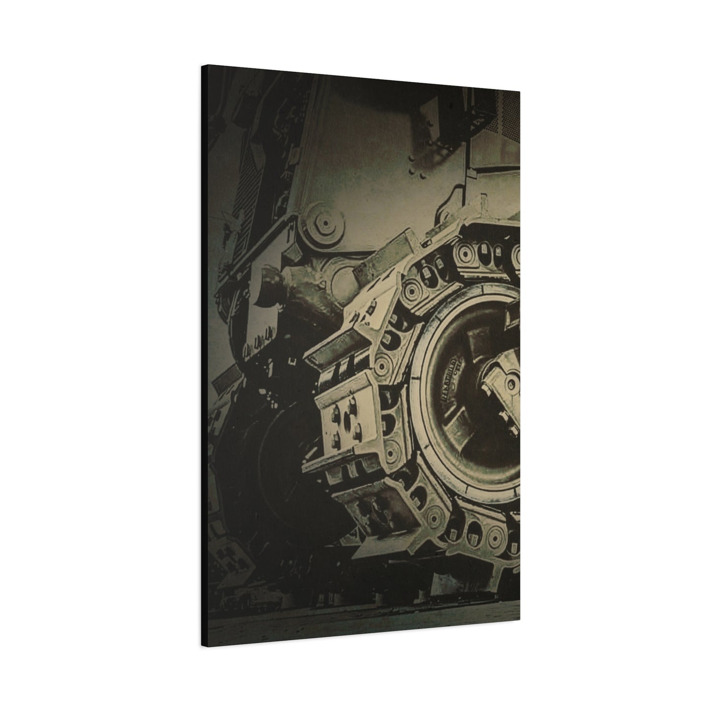 D11 Track Action | Triptych | Left Panel | Unframed