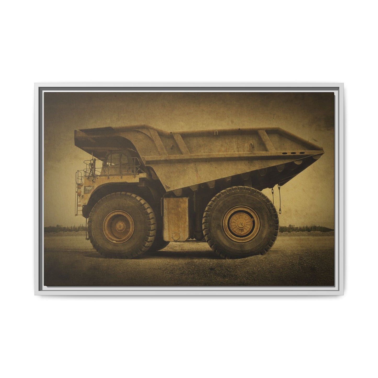 Big Wheel 795 Hauler Photo Art on Framed Canvas