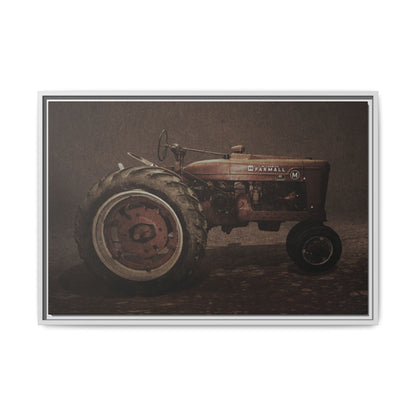 Vintage Farmall M Tractor | Framed Wall Art on Stretched Canvas