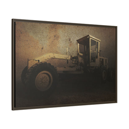 Classic 120G Motorgrader Action| Framed Wall Art on Canvas