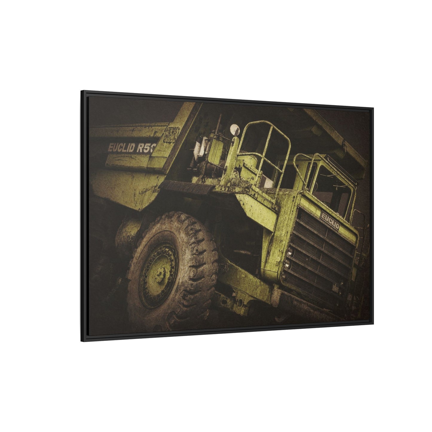 Classic Euclid Hauler Action | Framed Wall Art on Stretched Canvas