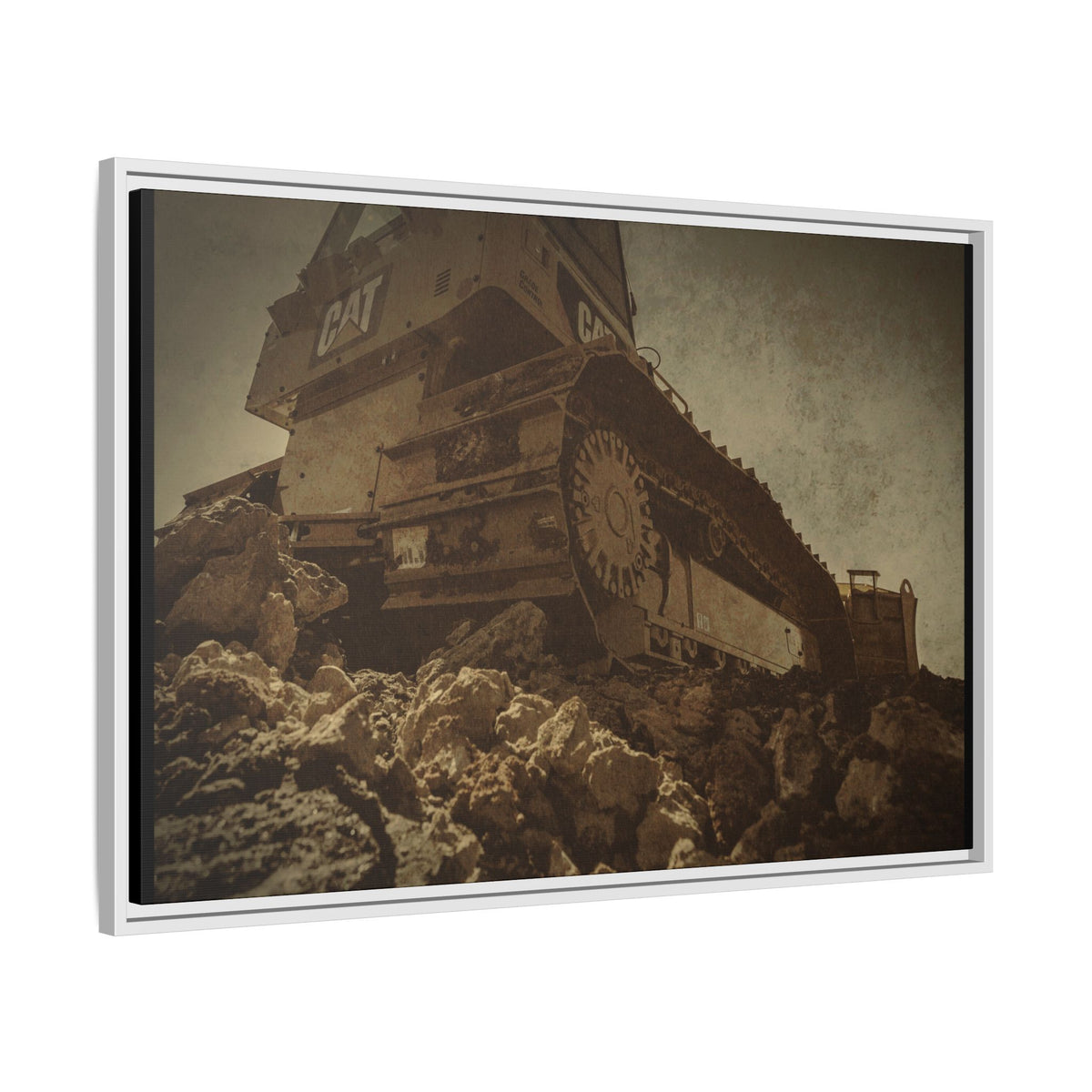 D5K2 Top of the Hill Dozer  | Photo Art on Framed Canvas