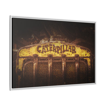 Weathered & Worn Vintage Crawler Grill | Framed Wall Art on Stretched Canvas