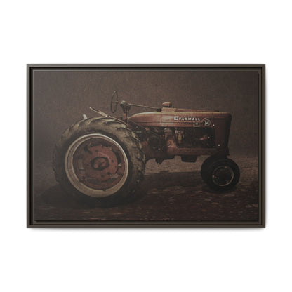 Vintage Farmall M Tractor | Framed Wall Art on Stretched Canvas