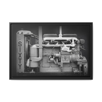 Vintage Caterpillar Power System Sixty Wall Art on Framed Canvas