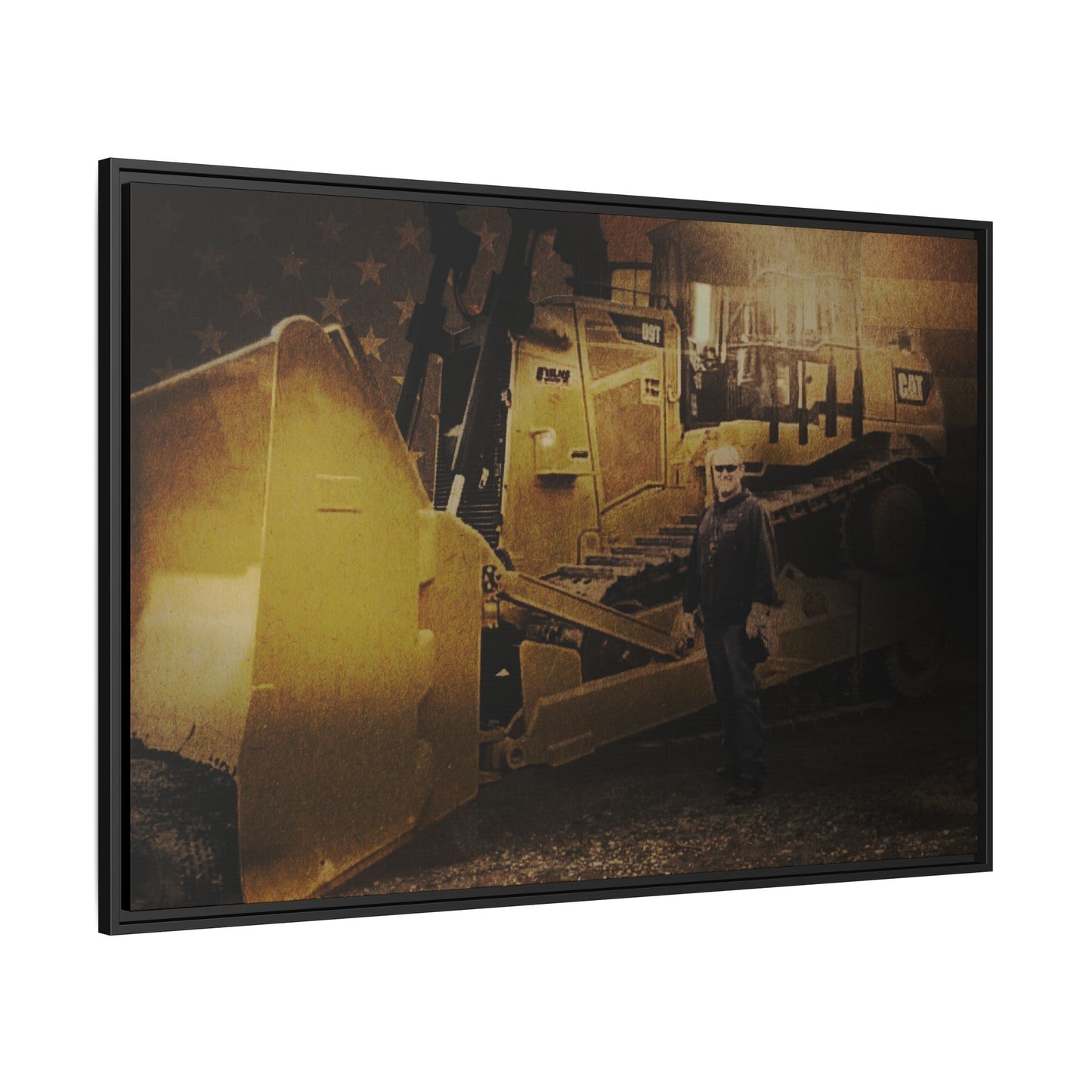 Personalized - Shane Todd - D9T Dozer | Photo Wall Art on Framed Canvas